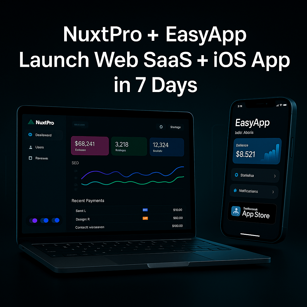 NuxtPro & EasyApp 联合产品展示